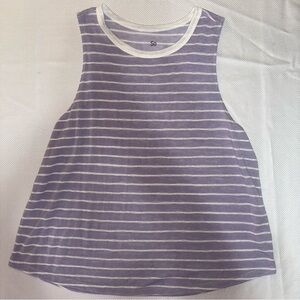 SO Juniors Purple Striped Tank Top